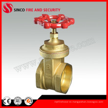 Manual Red Handwheel Forging Brass Gate Valve